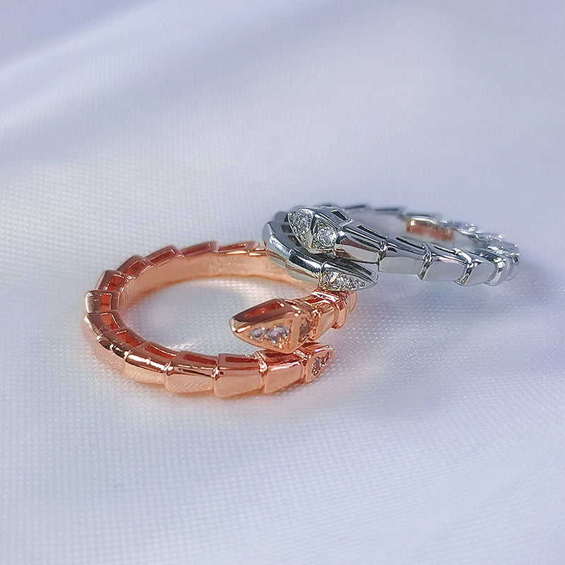 Damen Edelstahl Ring mit modernem, gleitendem Design Shop Nory