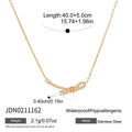 Damen Halskette mit wendigem Schmuckdesign aus hypoallergenem Edelstahl Shop Nory