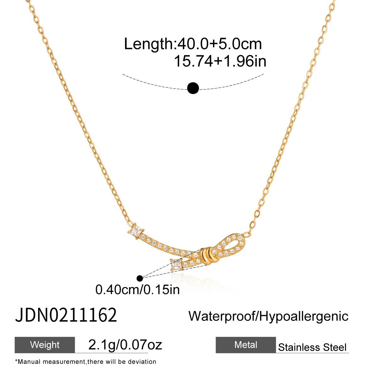 Damen Halskette mit wendigem Schmuckdesign aus hypoallergenem Edelstahl Shop Nory