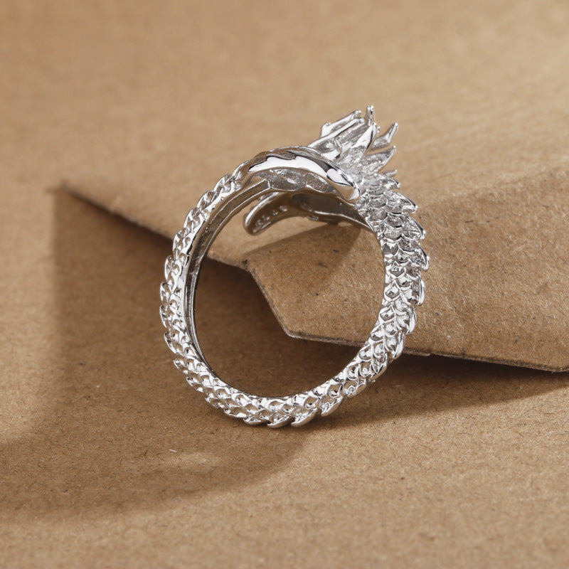 Damen Offener Ring im kunstvollen Drachen-Design Shop Nory