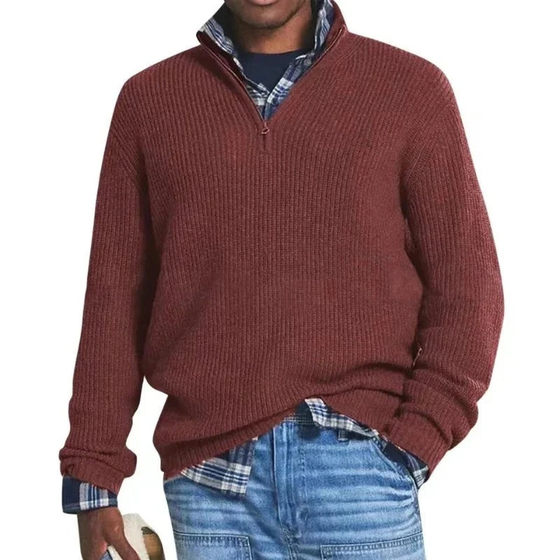 Der stilvolle Zip-Pullover für Herren
