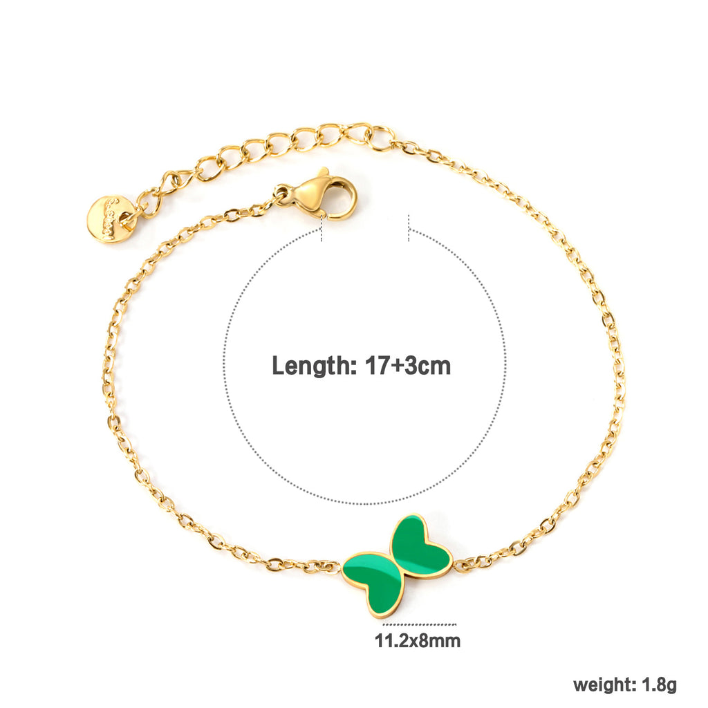 Damen Armband mit filigranen Schmetterlingsanhängern Shop Nory