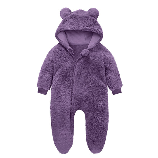 Kleinkind Fleece Overall mit Bärenohren