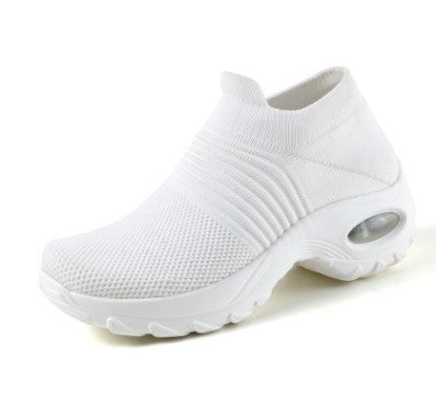 Damen Slip-On Strick-Sneaker mit sockenähnlichem Schaft und Luftkissen-Plateausohle Shopy Nory