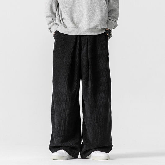 Herren Weite Cordhose mit Bundfalten und Relaxed-Silhouette Shop Nory