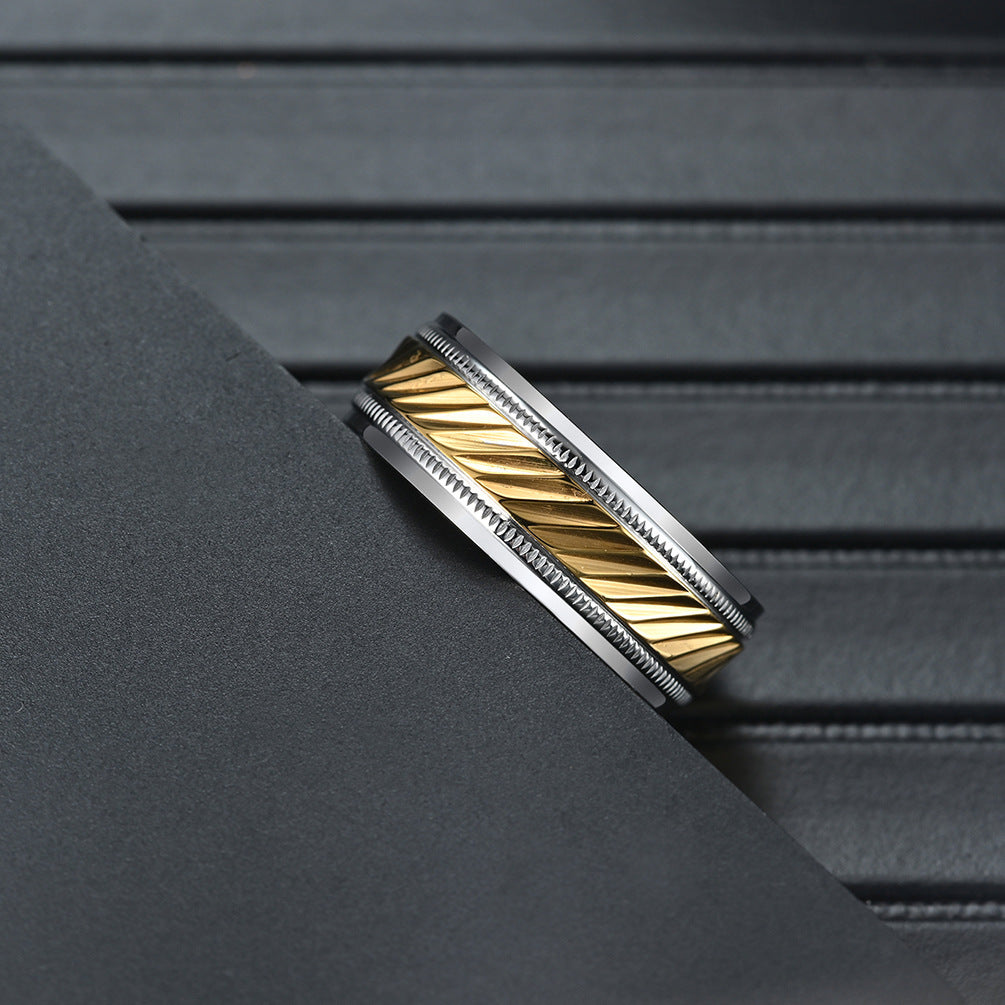 Herren Ehering mit elegantem Fächerdesign Shop Nory