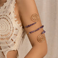 Damen Armreif mit Amethyststeinen