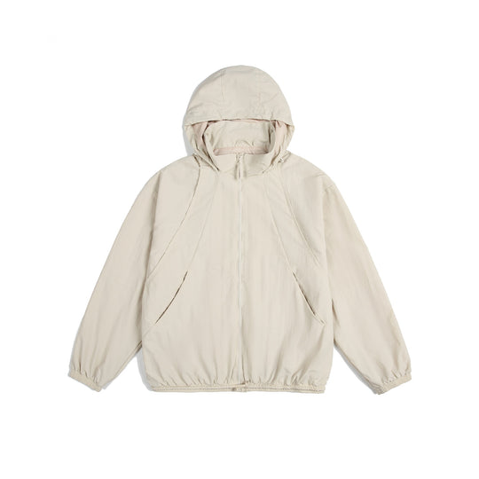 Unisex Leichte Kapuzenjacke im Oversize-Parka-Stil mit Tunnelzugbund Shop Nory