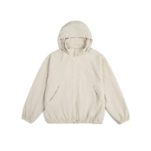 Unisex Leichte Kapuzenjacke im Oversize-Parka-Stil mit Tunnelzugbund Shop Nory