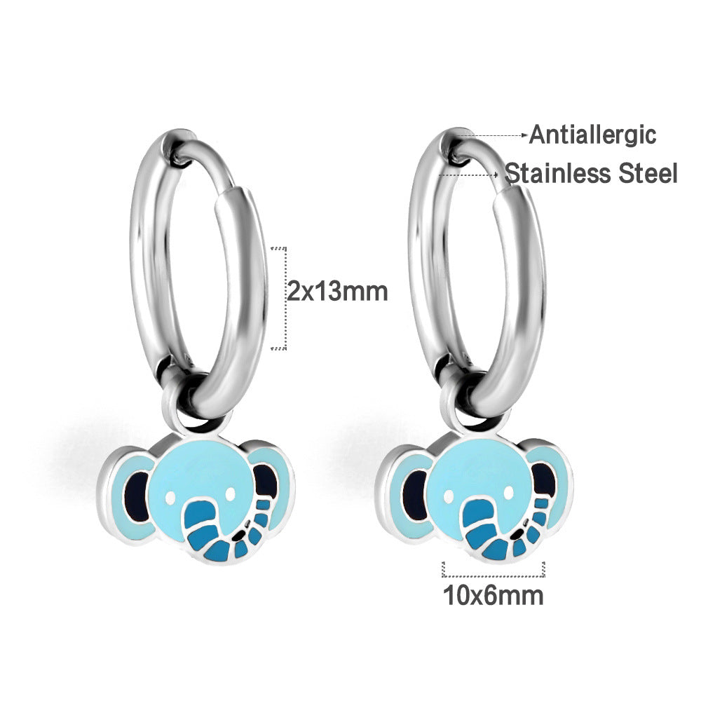 Damen Hängende Ohrstecker mit Kürbis-Motiv Shop Nory