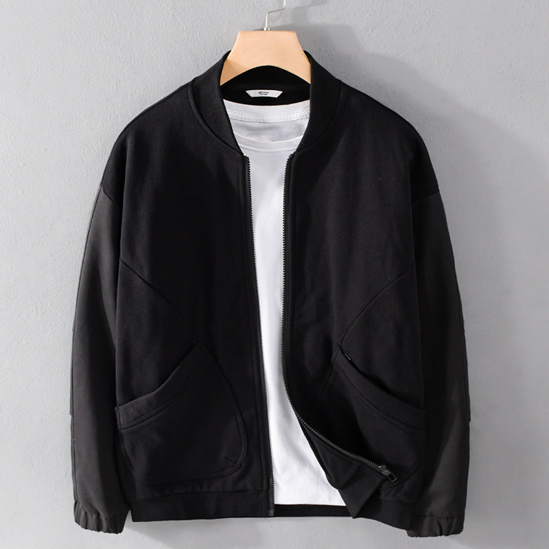 Herren leichte Bomberjacke mit kontrastierenden Ärmeleinsätzen Shop Nory