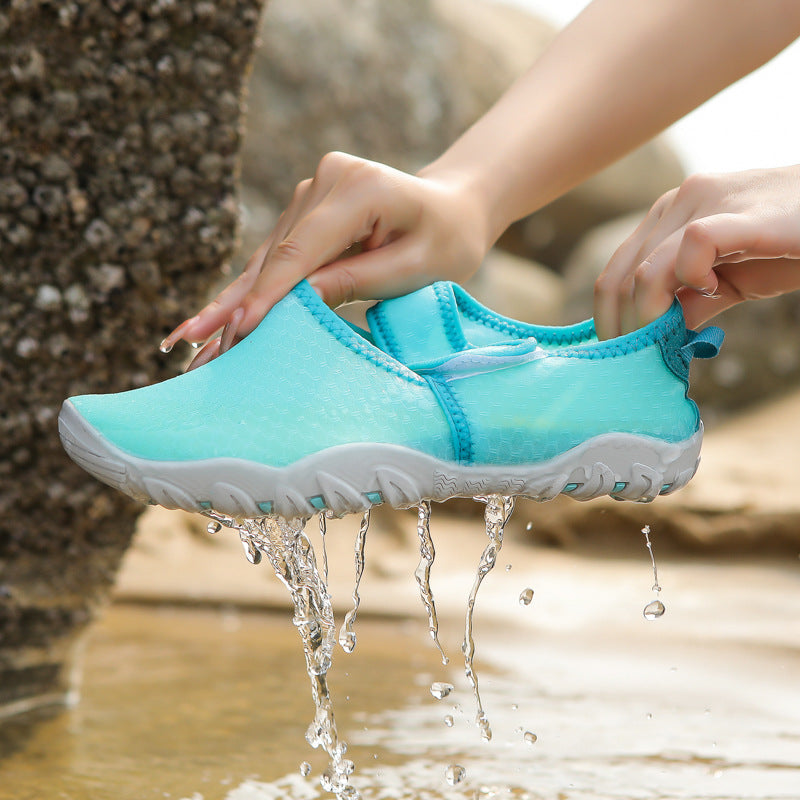 Damen Aquaschuhe mit flexiblem Klettverschluss und rutschfester Sohle