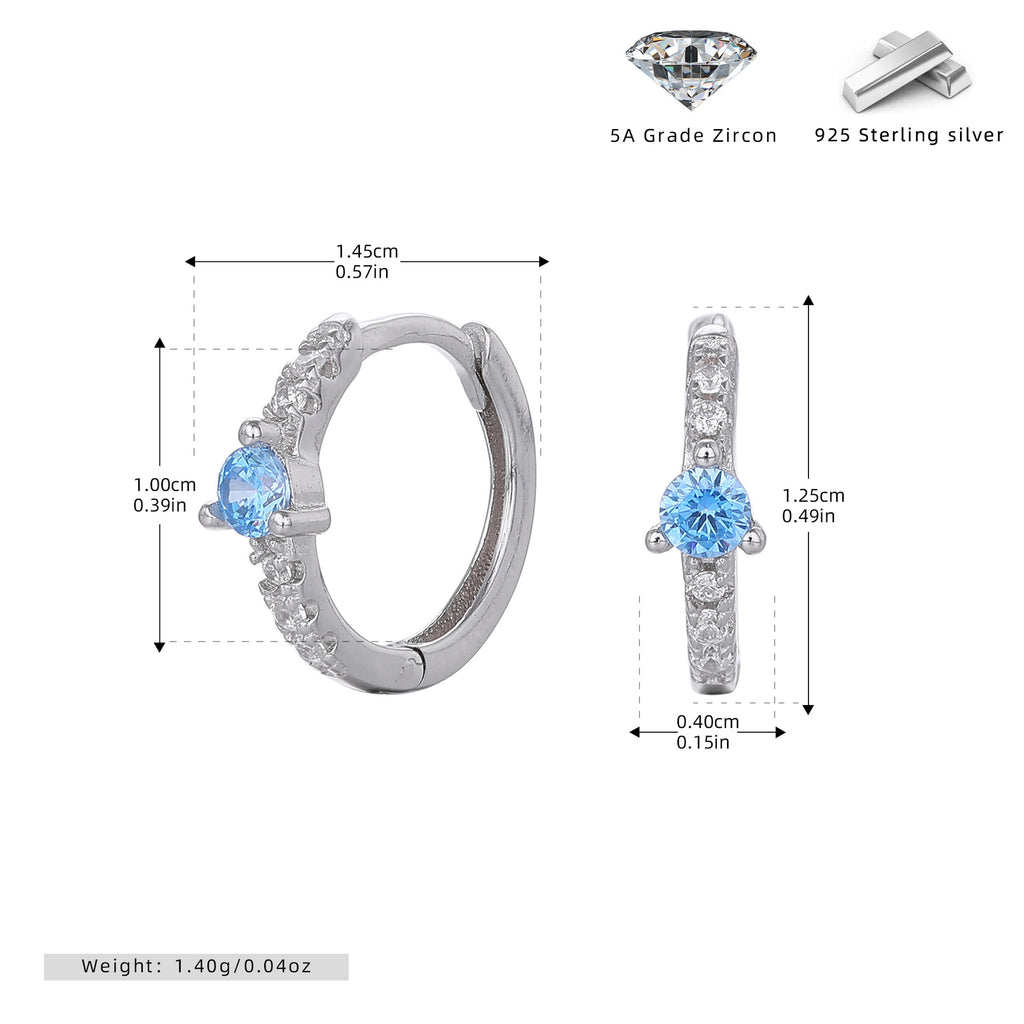 Damen Ohrhänger mit funkelndem Zirkon und eleganter goldfarbener Fassung Shop Nory