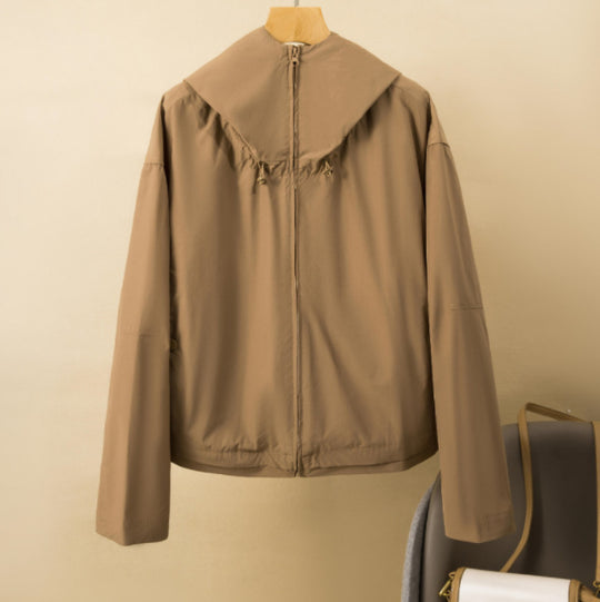 Damen Leichte wasserabweisende Kapuzenjacke Shop Nory