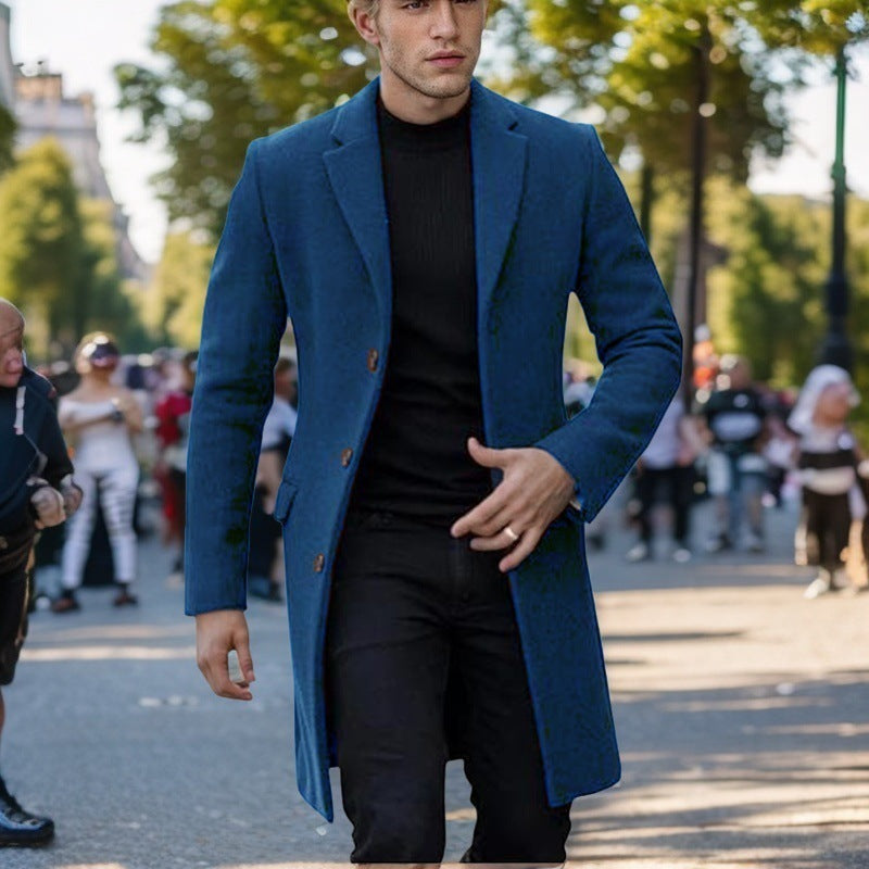 Herren eleganter einfacher Mantel