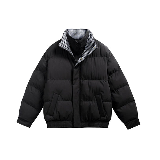 Herren Gefütterte Stepp‑Bomberjacke mit kariertem Innenkragen und elastischem Saum Shop Nory