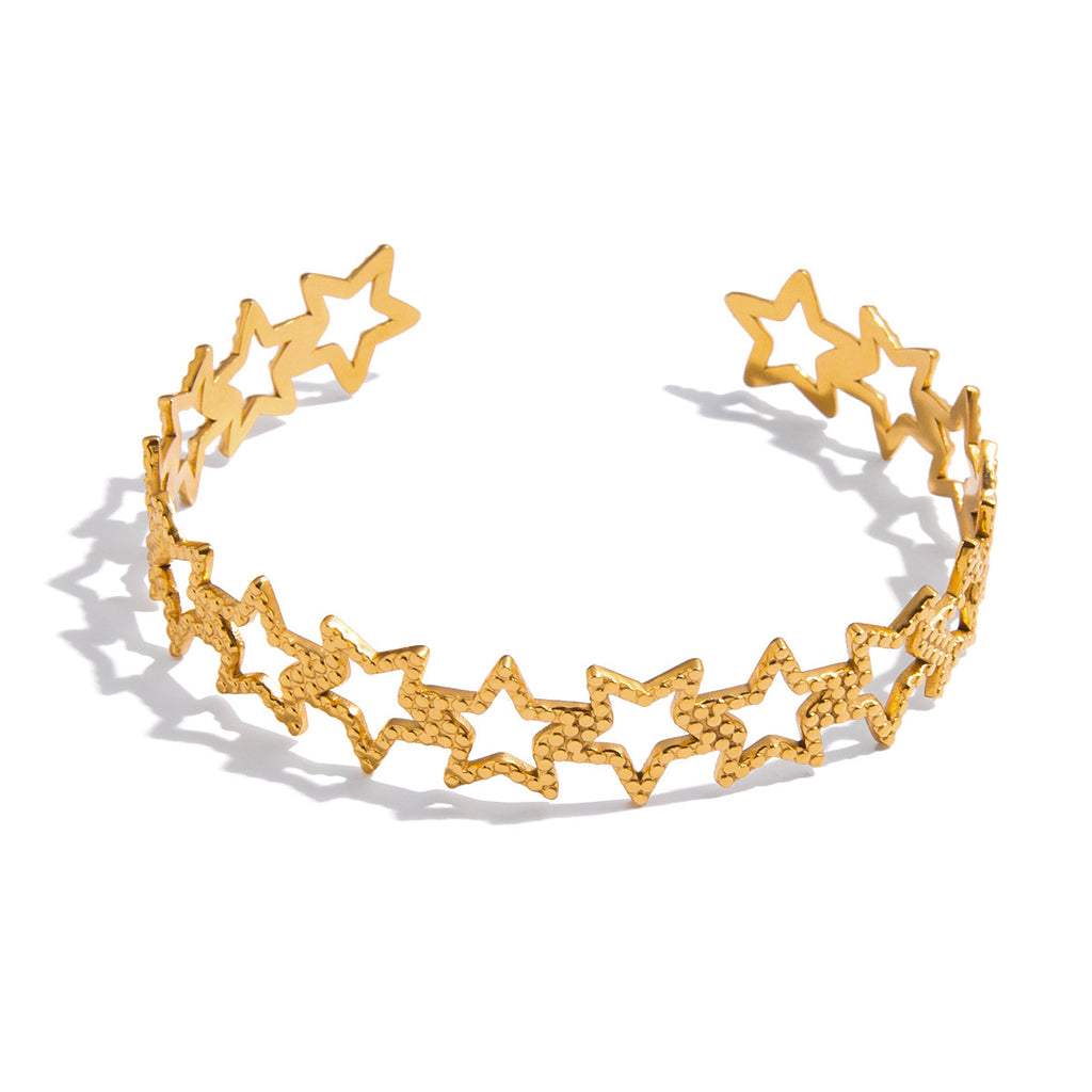 Damen Armband aus hypoallergenem Edelstahl mit elegantem Gliederdesign Shop Nory