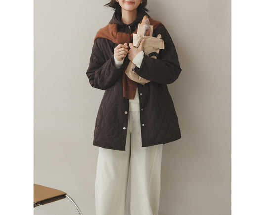Damen Modische Steppjacke mit Kapuze Shop Nory