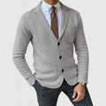 Herren lässige Strickjacke mit Knopfleiste und aufgesetzten Taschen