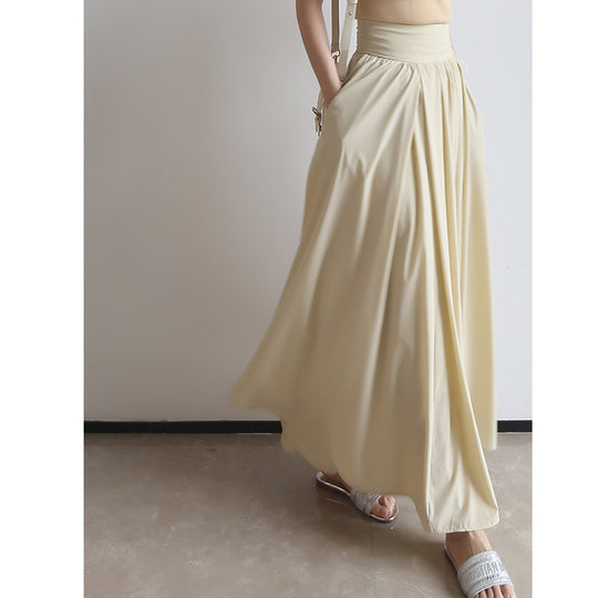Damen Eleganter Maxi-Rock mit fließendem Schnitt Shop Nory