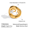 Damen Perlenring mit elegantem Spiraldesign Shop Nory