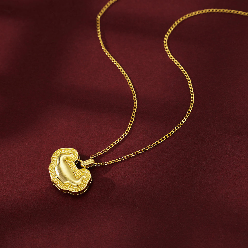 Damen Halskette mit kunstvollem Anhänger aus hochwertigem Gold und funkelnden Zirkonia Shop Nory