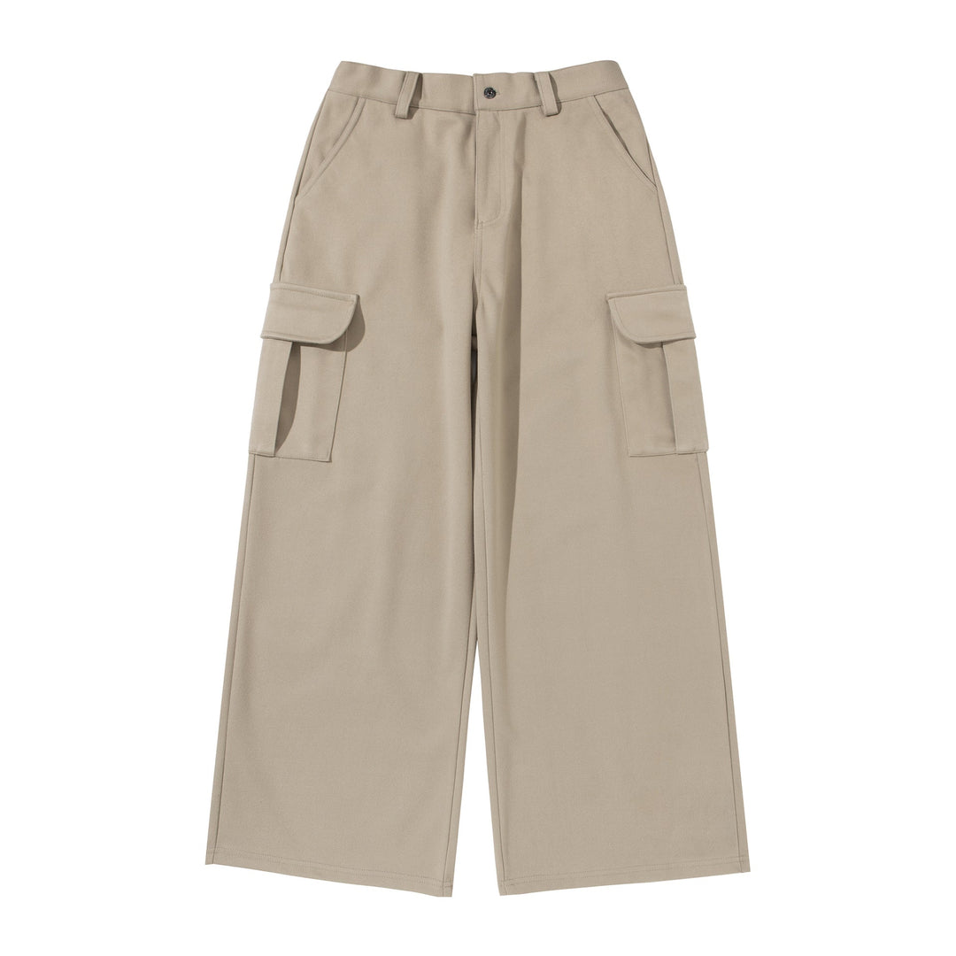 Damen Cropped Cargo-Hose mit weitem Bein und aufgesetzten Taschen Shop Nory