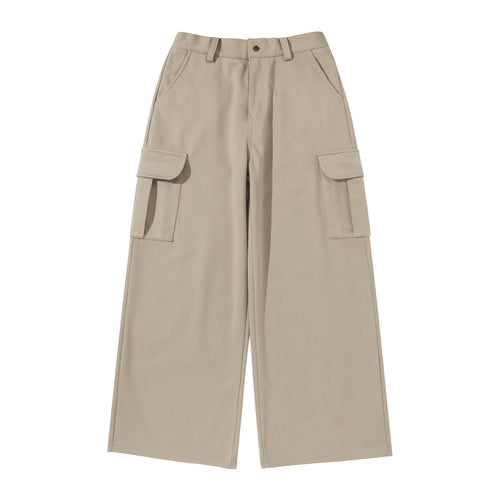 Damen Cropped Cargo-Hose mit weitem Bein und aufgesetzten Taschen Shop Nory