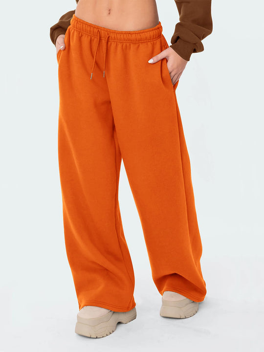 Damen nan relaxed-fit Wide‑Leg Sweatpants mit hohem Komfortbund Kordelzug und nahtverdeckten Eingrifftaschen Shop Nory