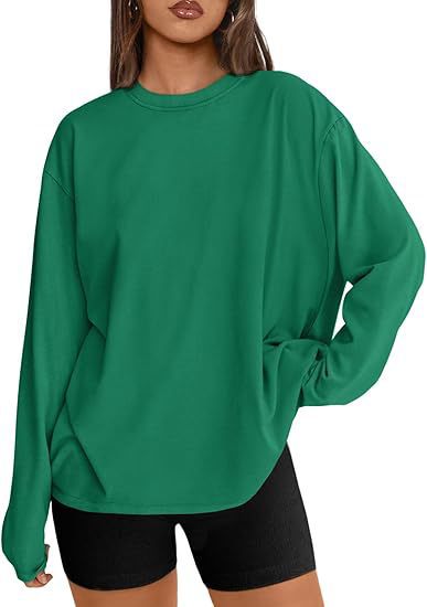 Damen Oversize-Sweatshirt mit Rundhalsausschnitt und verlängertem Saum Shop Nory