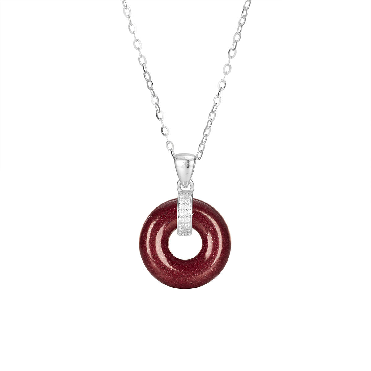 Damen Halskette mit stilvollem Anhänger aus Goldschimmer Shop Nory