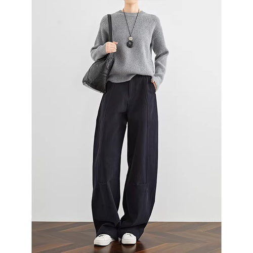 Damen Lässiger Strickpullover mit weitem Schnitt Shop Nory
