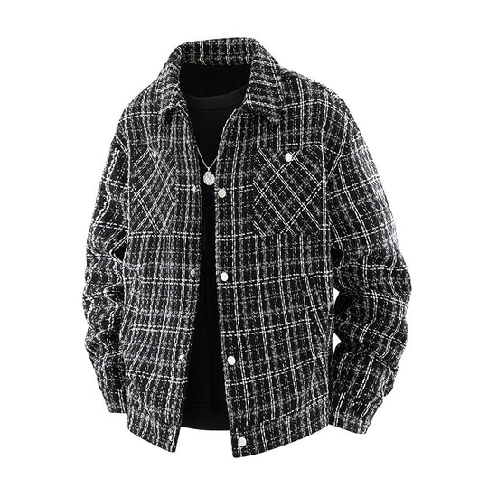Herren Modische Karierte Jacke