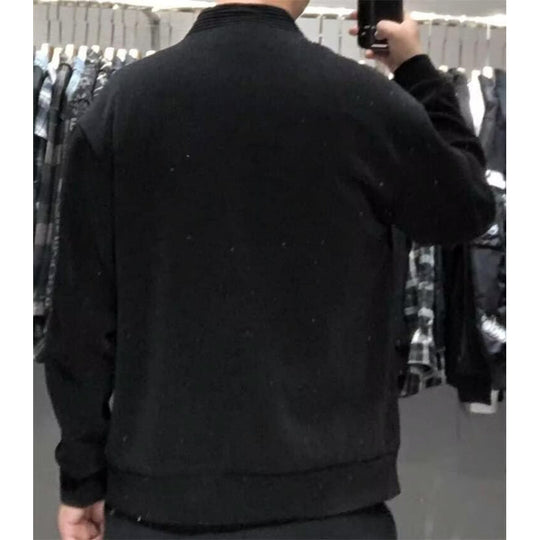 Herren Gerippte Zip-Strickjacke mit Stehblende und aufgesetzten Taschen Shop Nory