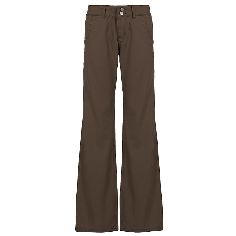Damen nan Highwaist Schlaghose mit weitem Bein, hohem Bund und Gürtelschlaufen Shop Nory