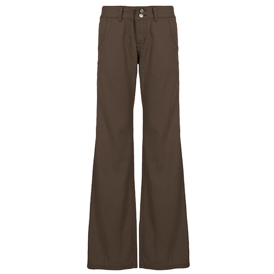 Damen nan Highwaist Schlaghose mit weitem Bein, hohem Bund und Gürtelschlaufen Shop Nory