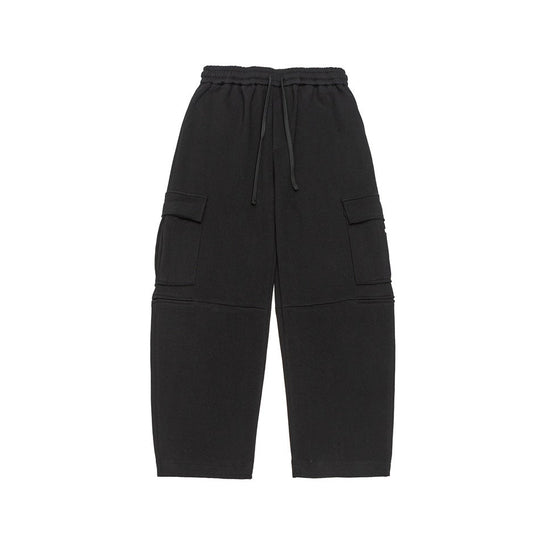 Damen Weite Cargo-Jogginghose aus French Terry mit Gummibund und aufgesetzten Klappentaschen Shop Nory