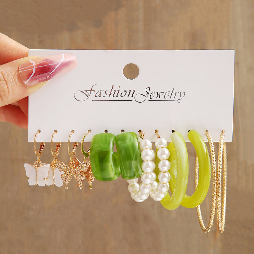 Damen Ohrringe im stylischen Set mit verschiedenen Designs Shop Nory
