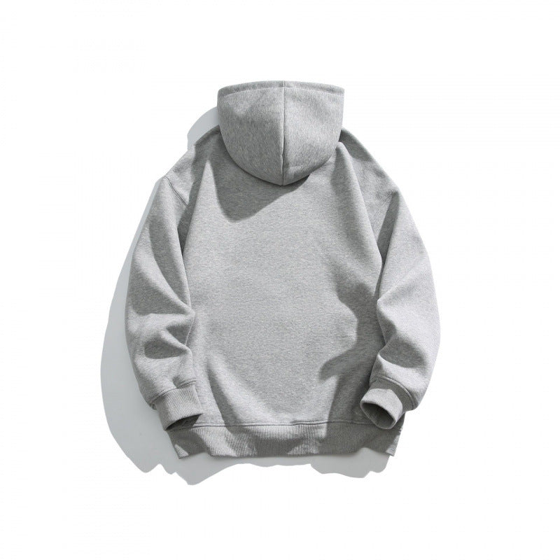 Unisex Oversize-Kapuzenpullover mit Kängurutasche und minimalem Frontprint Shop Nory
