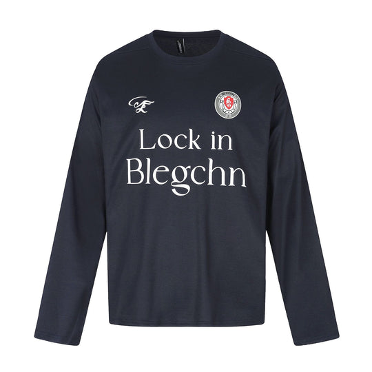 Unisex Rundhals-Sweatshirt mit großflächigem Typo-Print und gesticktem Emblem Shop Nory