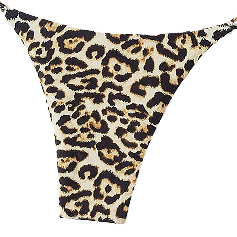 Damen Triangel-Bikini mit modischem Leopardenmuster Shopnory