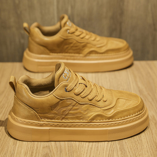 Unisex Plateausneaker mit geprägtem Obermaterial und extrahoher Platformsohle Shopy Nory