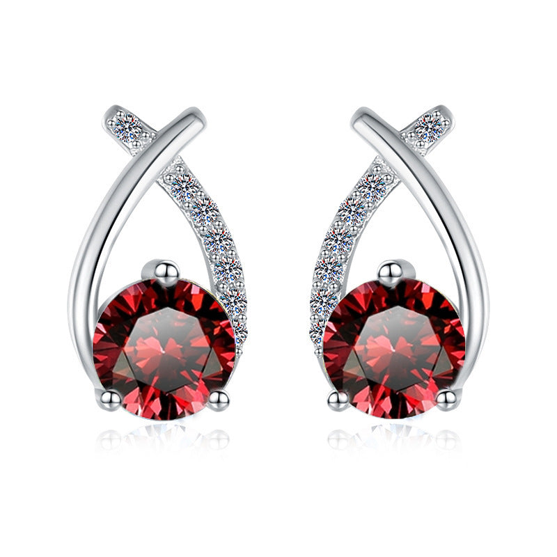 Damen Ohrringe mit funkelndem Kristall und elegantem Design Shop Nory