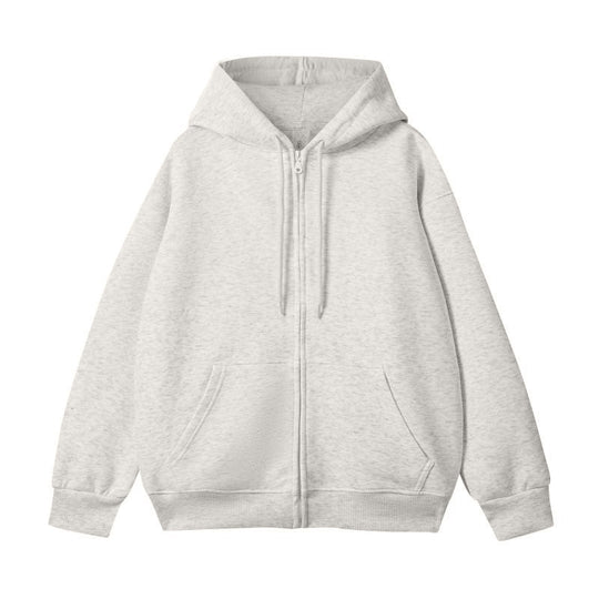 Unisex Oversize-Kapuzenjacke mit durchgehendem Reißverschluss und Kängurutasche Shop Nory