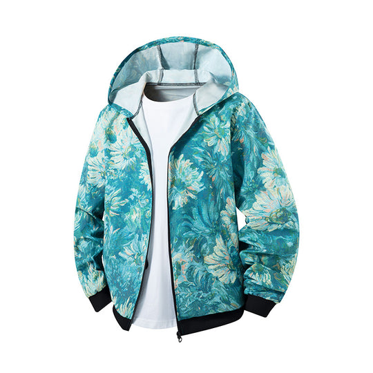 Damen Künstlerische Kapuzenjacke Shop Nory