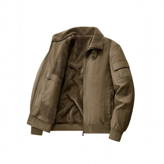 Herren Stylische Übergangsjacke mit Teddyfutter Shop Nory
