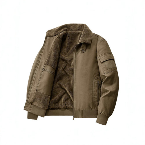 Herren Stylische Übergangsjacke mit Teddyfutter Shop Nory