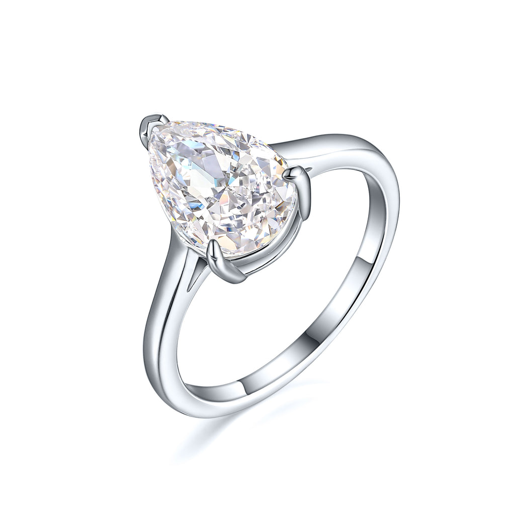 Damen extravagant gestalteter Ring mit tropfenförmigem Edelstein Shop Nory