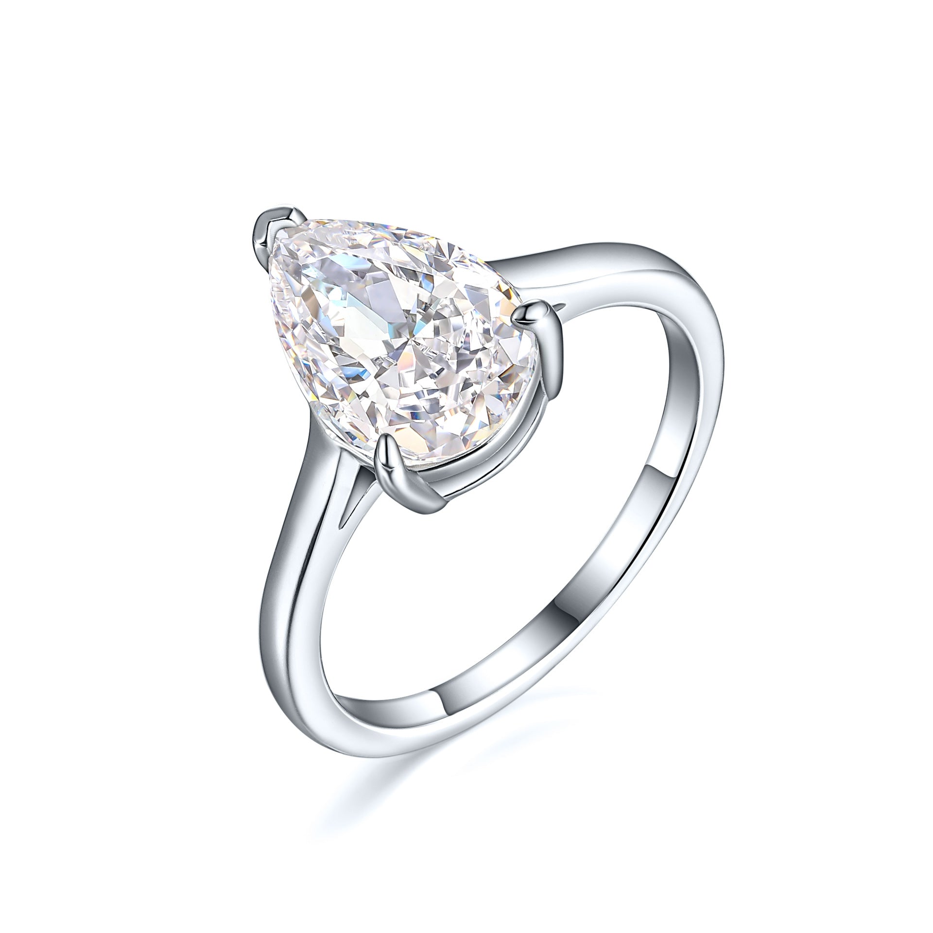 Damen extravagant gestalteter Ring mit tropfenförmigem Edelstein Shop Nory