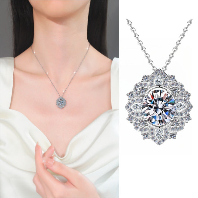 Damen Halskette mit filigranem Anhänger und funkelndem Zirkonia Shop Nory